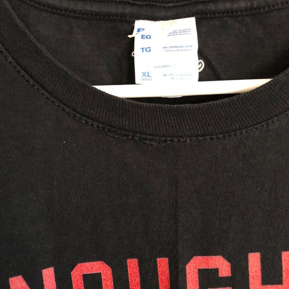 Disney Port & Co Black Shirt Jack Skelton "Naughty Is The New Nice" Womens Sz XL - Picture 8 of 9